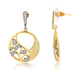 Threads of Royalty Rajvalli Cz Dangler Earrings
