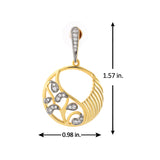 Threads of Royalty Rajvalli Cz Dangler Earrings