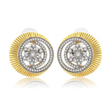 Threads of Royalty Rajjyoti Floral CZ Stud Earrings