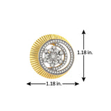 Threads of Royalty Rajjyoti Floral CZ Stud Earrings