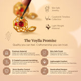 Threads of Royalty Rajjyoti Floral CZ Stud Earrings