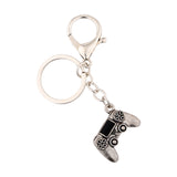 Playcore Gaming Controller Silver Oxidised Keychain Bag Charm Keychain For Men