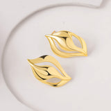Flow Tide Wave Curves Stud Earrings