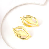 Flow Tide Wave Curves Stud Earrings