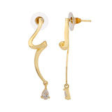 Flow Tide Spiral Stream Drop Earrings