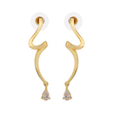 Flow Tide Spiral Stream Drop Earrings