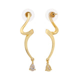 Flow Tide Spiral Stream Drop Earrings