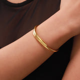 Flow Tide Cascade Curve Cuff Adjustable Bangle