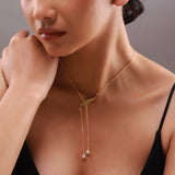 Flow Tide Cascade Curve Y Necklace