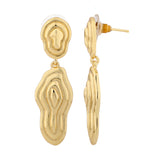 Flow Tide Coral Drift Dangle Earrings