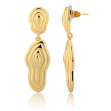 Flow Tide Coral Drift Dangle Earrings