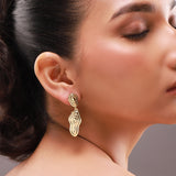 Flow Tide Coral Drift Dangle Earrings