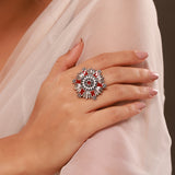 Phulwari Vanika Belle Oxidised Ring