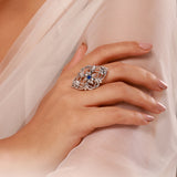 Phulwari Malika Belle Oxidised Ring
