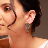 Phulwari Kamalika Oxidised Dangle Earrings