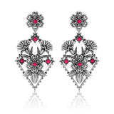 Phulwari Phoolkala Oxidised Dangle Earrings