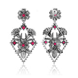 Phulwari Phoolkala Oxidised Dangle Earrings