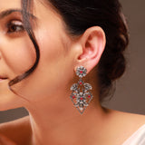 Phulwari Phoolkala Oxidised Dangle Earrings