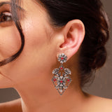 Phulwari Phoolkala Oxidised Dangle Earrings