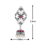 Phulwari Kamalmitra Oxidised Jhumka Earrings