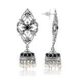 Phulwari Kamalmitra Oxidised Jhumka Earrings