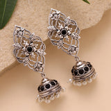 Phulwari Kamalmitra Oxidised Jhumka Earrings