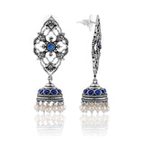 Phulwari Kamalmitra Oxidised Jhumka Earrings