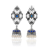 Phulwari Kamalmitra Oxidised Jhumka Earrings