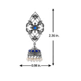 Phulwari Kamalmitra Oxidised Jhumka Earrings