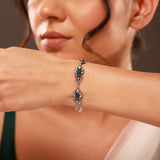 Phulwari Pushpita Belle Oxidised Link Bracelet