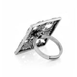 Phulwari Vanaratna Oxidised Statement Ring