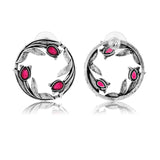 Phulwari Gulika Oxidised Floral Stud Earrings