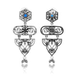 Phulwari Manjarita Royale Oxidised Dangle Earrings