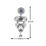Phulwari Manjarita Royale Oxidised Dangle Earrings