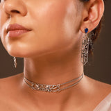 Phulwari Neelika Oxidised Choker Necklace Set