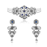 Phulwari Vanavelle Oxidised Choker Necklace Set