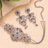 Phulwari Vanavelle Oxidised Choker Necklace Set