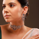 Phulwari Vanavelle Oxidised Choker Necklace Set