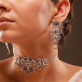 Phulwari Vanavelle Oxidised Choker Necklace Set