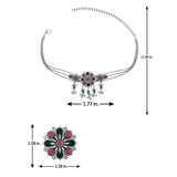 Phulwari Kamalarajni Oxidised Choker Necklace Set