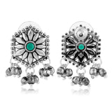 Phulwari Harini Oxidised Floral Stud Earrings