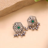 Phulwari Harini Oxidised Floral Stud Earrings