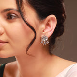 Phulwari Harini Oxidised Floral Stud Earrings