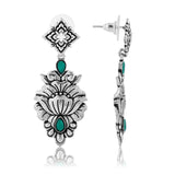 Phulwari Vanya Oxidised Dangle Earrings