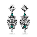 Phulwari Vanya Oxidised Dangle Earrings