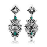 Phulwari Vanya Oxidised Dangle Earrings