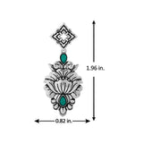 Phulwari Vanya Oxidised Dangle Earrings