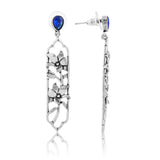 Phulwari Neelika Oxidised Floral Dangler Earrings