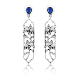 Phulwari Neelika Oxidised Floral Dangler Earrings