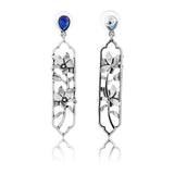 Phulwari Neelika Oxidised Floral Dangler Earrings